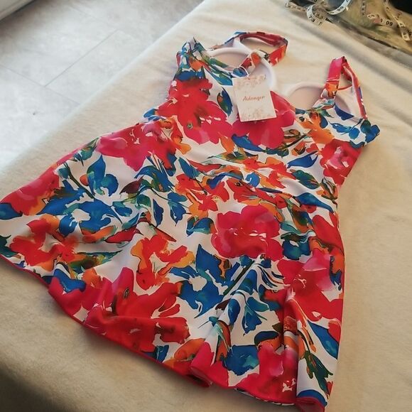 Aidonger One Piece Swim Dress Swimsuits for Women Tummy Control Swimdres… - Picture 12 of 16